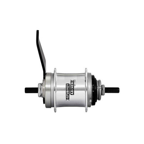 Sturmey Archer S1C rear coaster brake hub in silver, 32 hole