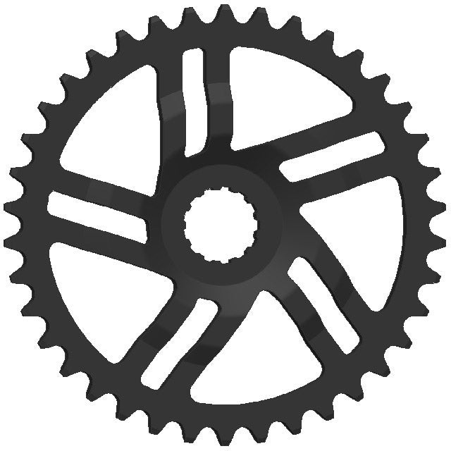 Gear Gen. 3 NW 38T Cl47,5 50,5 dm 3 mm črna