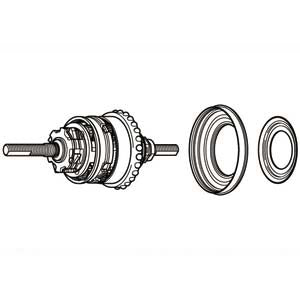 Shimano Y3ET98010 Interiør 182mm Nexus 7V SG-7R40 T M 50