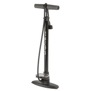 M-wave air-jet floor pump with pressure gauge