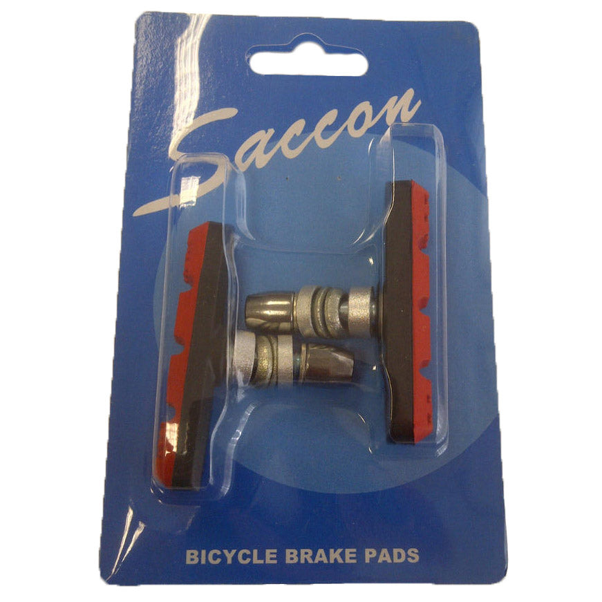 SACCON SET BRZDOVÉ PADS V-BRAKE PM22R Černá červená