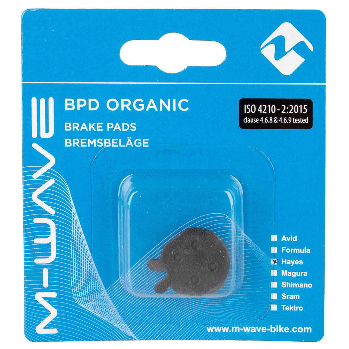 Bloc de frein à disque M-Wave BPD Organic HP1