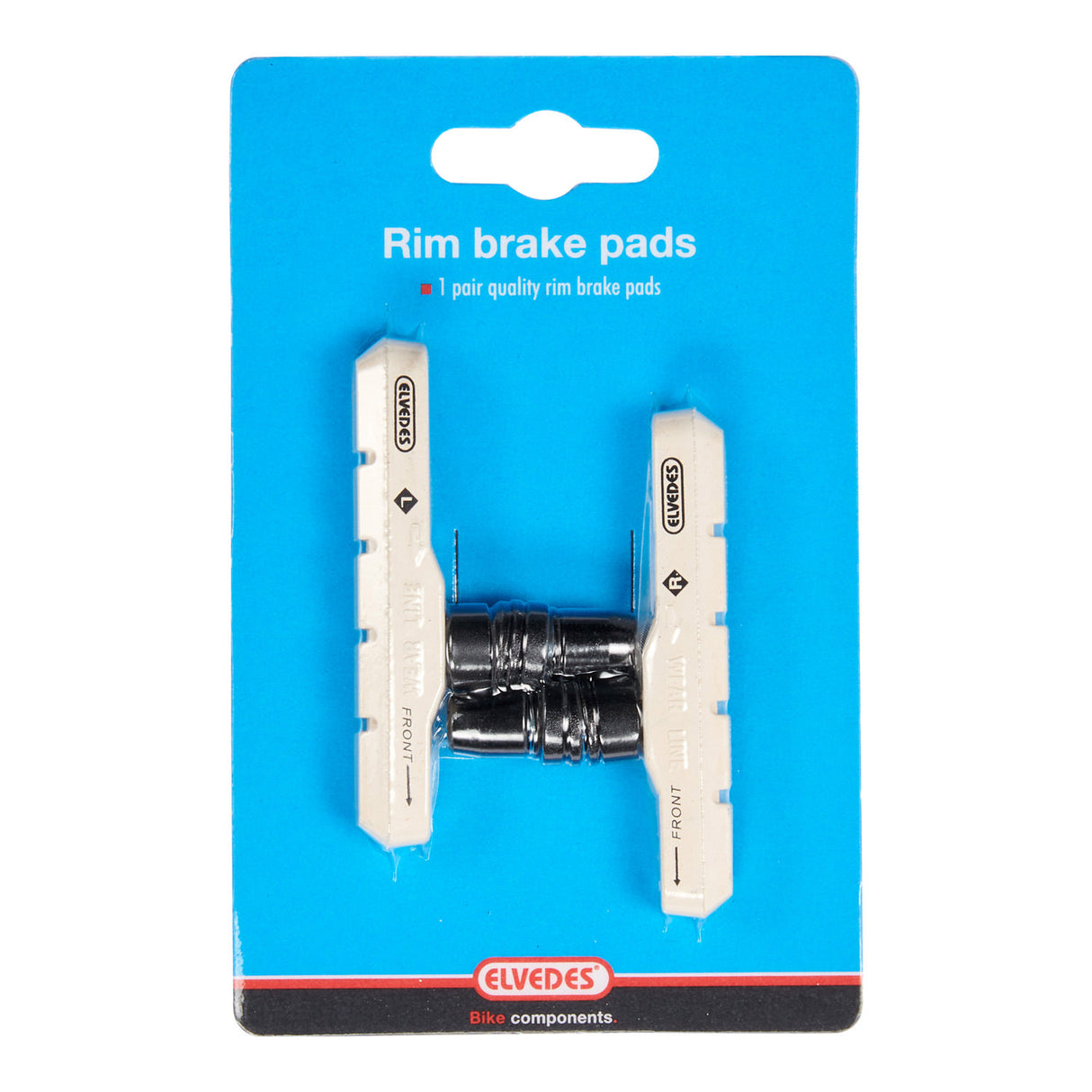 Brake pad set Elvedes V-brake 72 mm - white (on card)