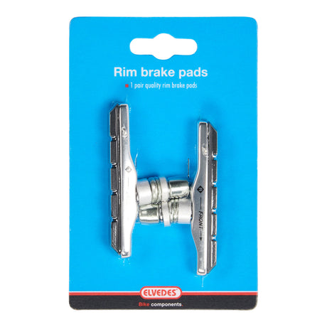 V-type rim brake pad set Elvedes 72 mm with aluminum cartridge (on card)