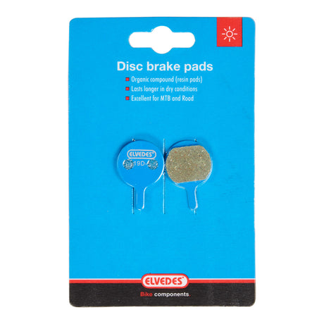 Disc brake pad set organic Elvedes Magura Louise 1999-2001 Clara 2000 (1 pair)