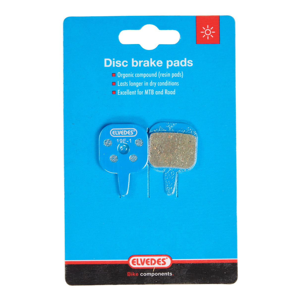 Disc brake pad set Elvedes organic Tektro IO (1 pair)