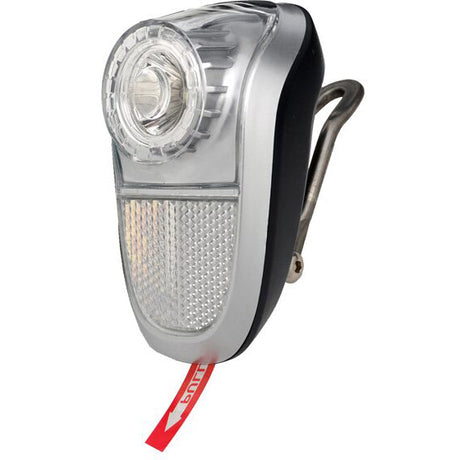 Simson Voorvorkkoplamp LED zwart incl.batterijen op kaart