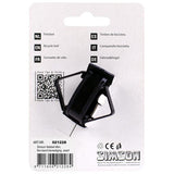 Simson bicycle bell mini 32mm, flex-band attachment black