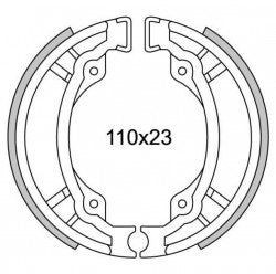 NewFren Brake Segment Set GF1300 PGO TGB 303 Bakre