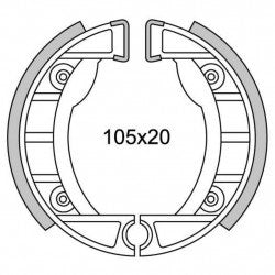 NewFren Brake Segment GF0152 Ciao, Si Ø105mm för (gjuthjul)