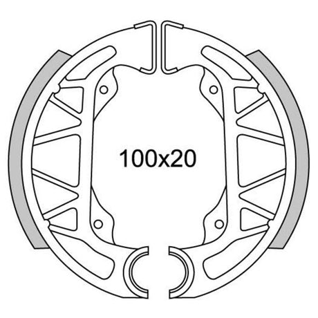NewFren Brake Segment Set GF0263 Typhoon, NRG, Zip '96->>
