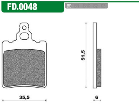 Newfren Bremsblock Set FD0048 Rs '96 hannert