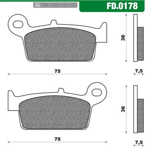 Newfren Brake Block Set neie Frend FD0178