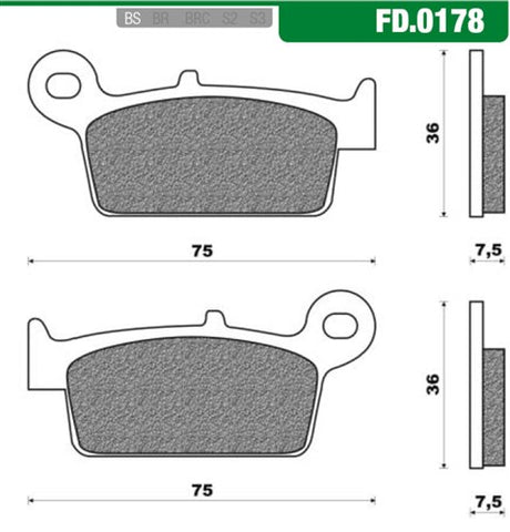 Newfren Brake Block Set New Fren FD0178