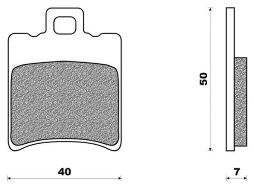 Disc brake pad fd0196 typhoon amico