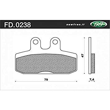 Newfren disc brake pad fd0238