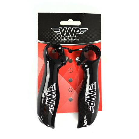 Vwp bar ends short straight carbon aluminum black