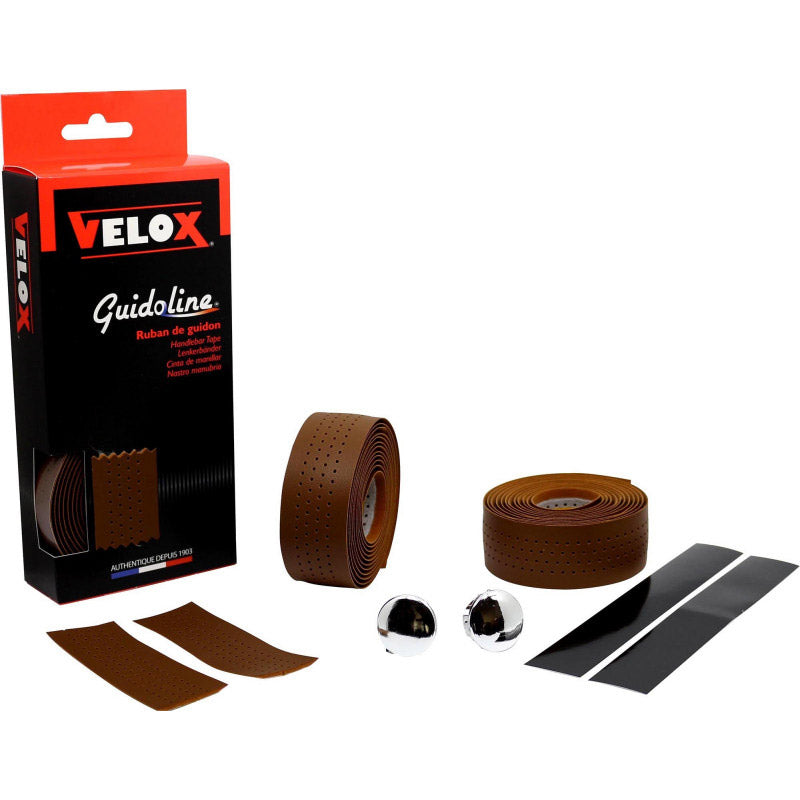 Velox Stuurtape Soft geperforeerd bruin (2st)