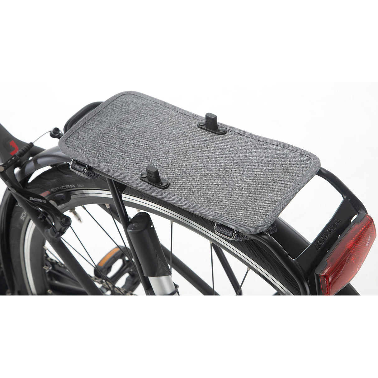 New Looxs Nova Plate - Gray - Fietsplaat for Nova Double Detacable Bicycle Bag