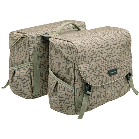 Mondi Joy Double pannier - water-repellent polyester - Racktime - Ivy Grey