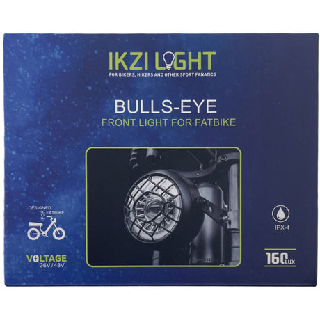 Buzaglo ikzilight Scheinwerfer Bulls-Eye fir Fett Bike