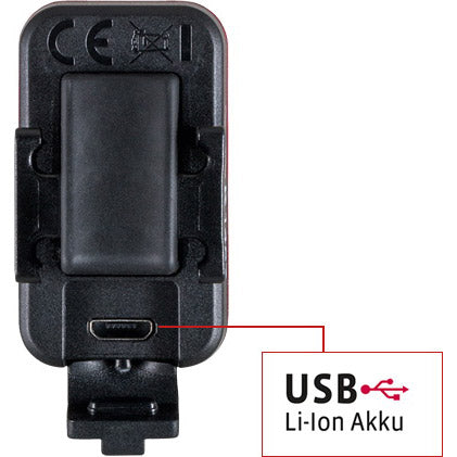 VDO Eco Light Red RL USB rear light Li-on battery