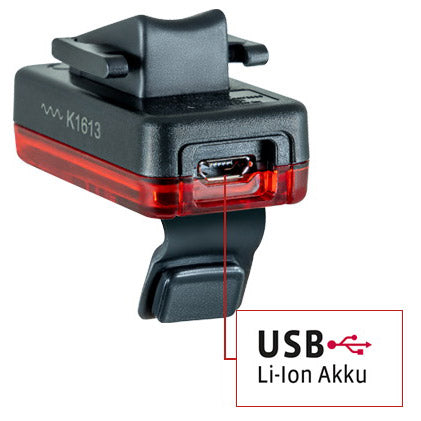 VDO ECO Light Red RL plus USB Tylne światło litorkowe+światło hamulca