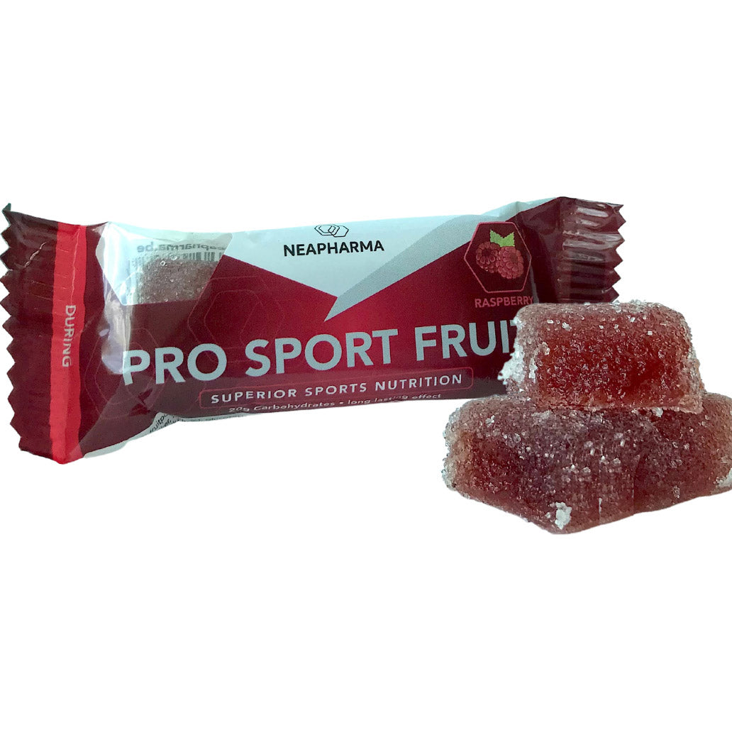 Neapharma Neapharma Neapharma reep Sport Fruit framboos doosje met 15 repen