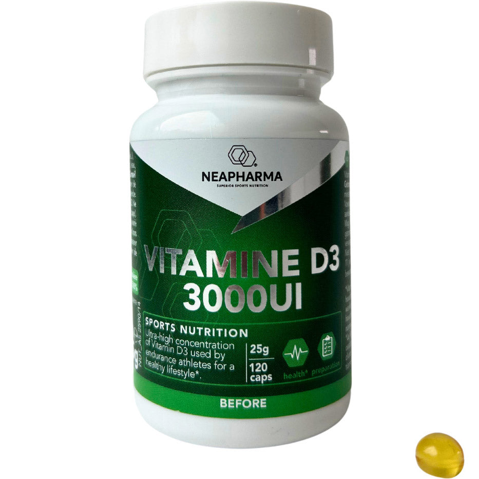 Neapharma Neapharma capsules vitamine D3 3000iu pot (120st)