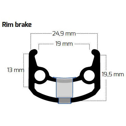 Qibbel Ryde Rim Sputnik Referenz 282 66GG 14g CNC ALU Sëlwer