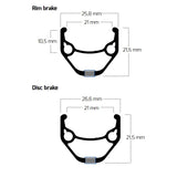 Qibbel Rim Zac 421 28 622 36G 14G CNC Alu Black