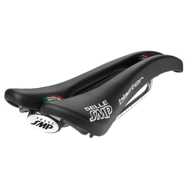 Selle SMP Saddle Blaster sort med rustfrit stålbane