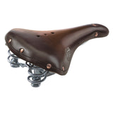 Selle Monte Grappa Zadel m veer Old Frontiers leer D-bruin