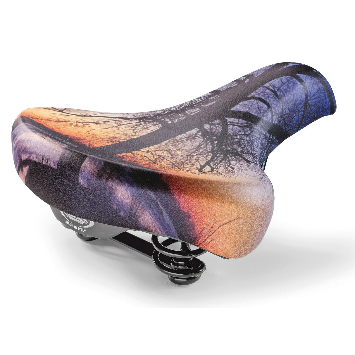 Monte Grappa saddle sunset horse skay with spring