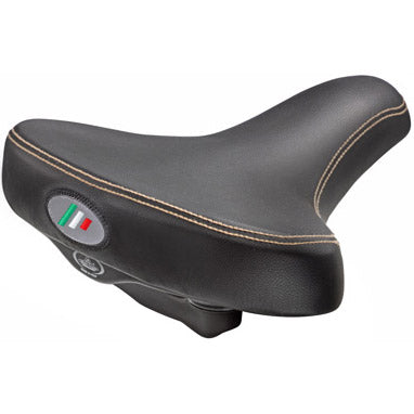 Selle Monte Grappa Zadel Selva man zwart met veren