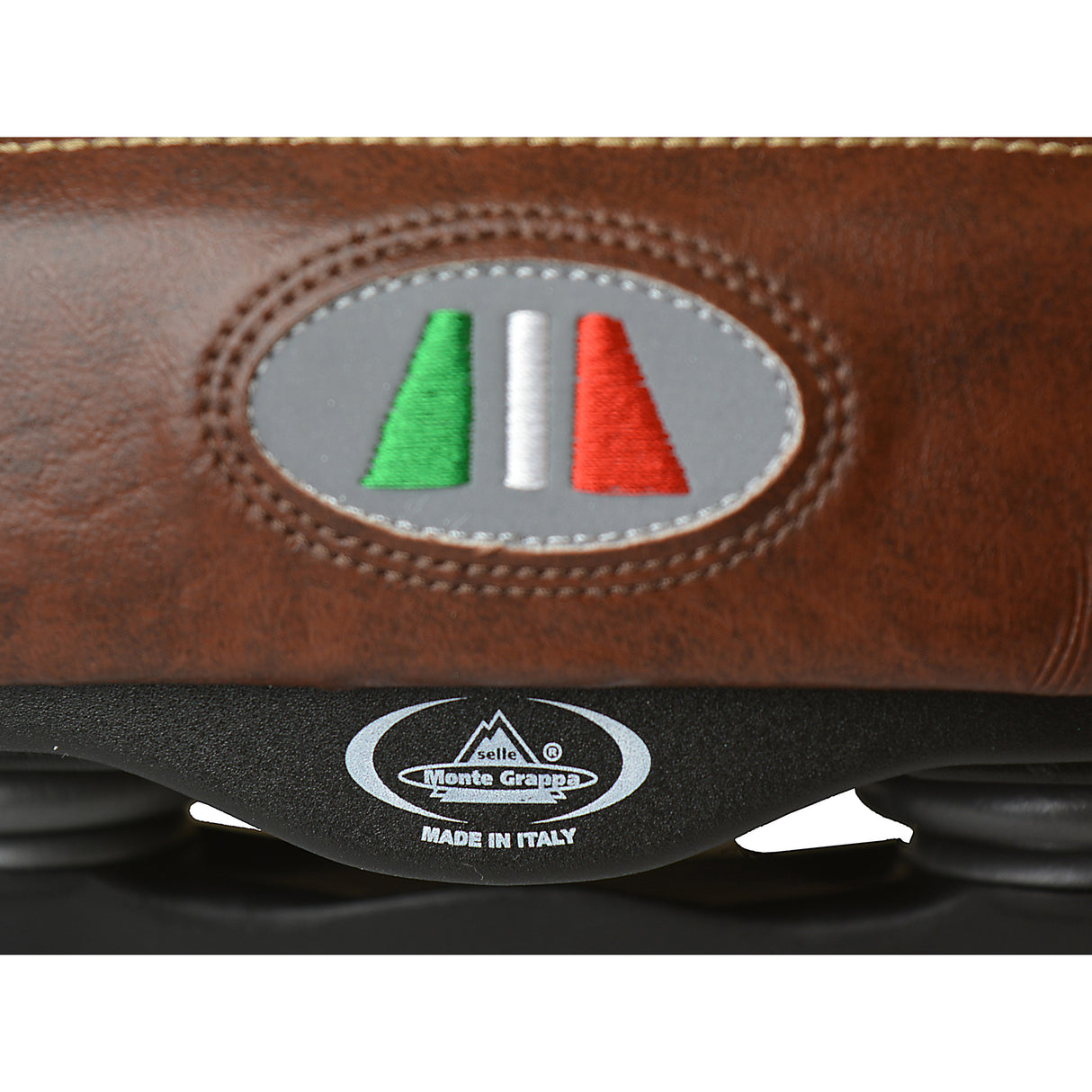 Selle Monte Grappa Saddle Selva Man Brown con elastomero