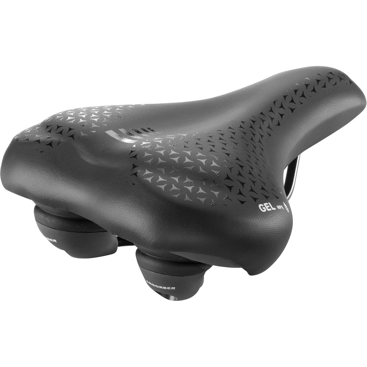 Selle Monte Grappa Saddle Asola 6200 Gel Plus Elastomer Rail Black