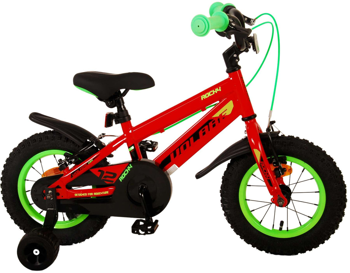 Volare Rocky Children's Bike Boys 12 -calowe czerwone hamulce dwoje ręcznych