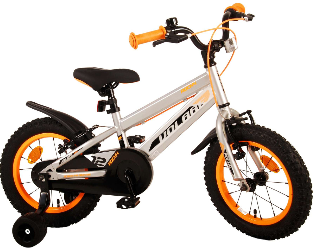 Volare Rocky Children's Bike Boys 14 cali szara dwa hamulce ręczne