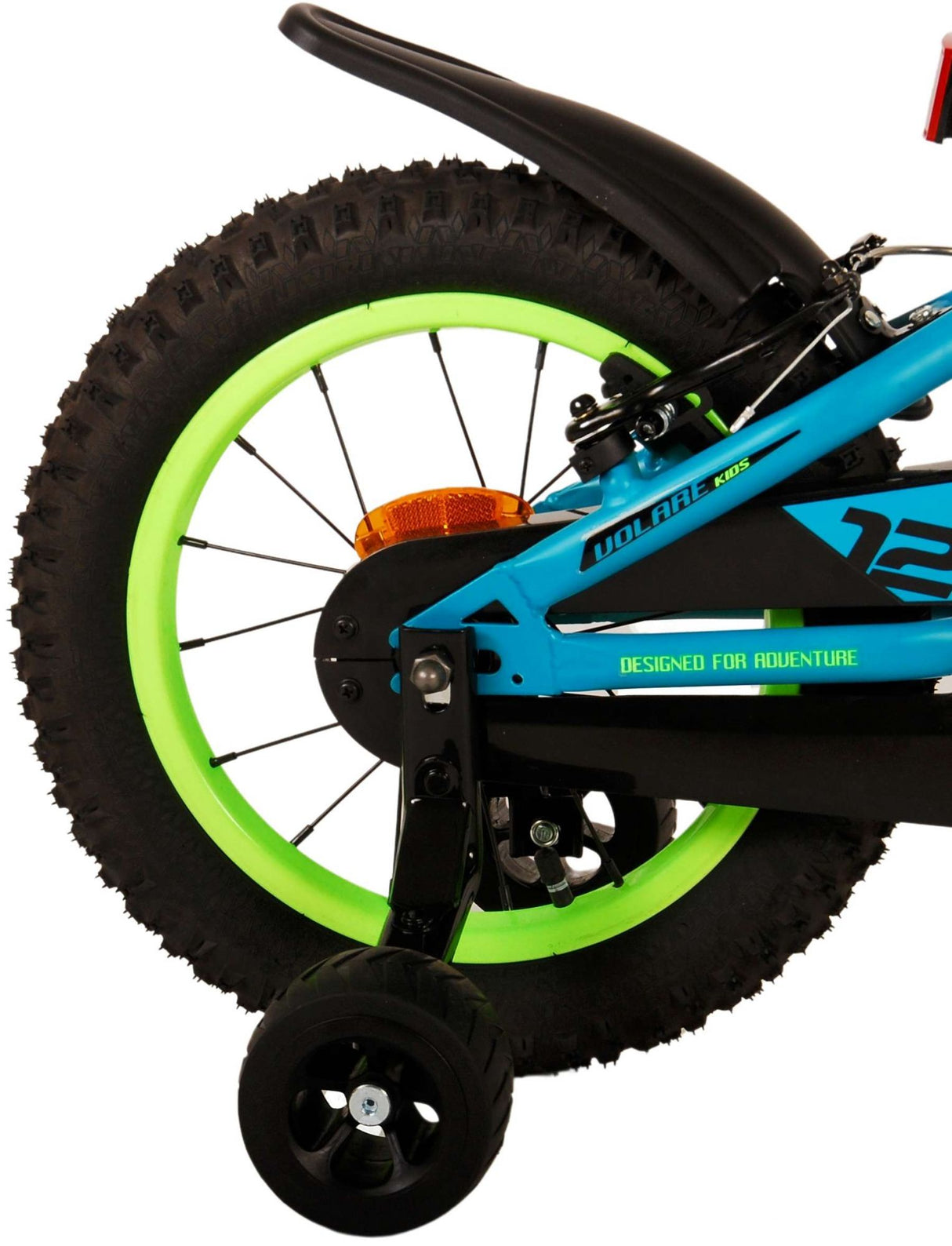 Volare Rocky Children's Bike Boys 14 pulgadas Verdes dos manos de la mano