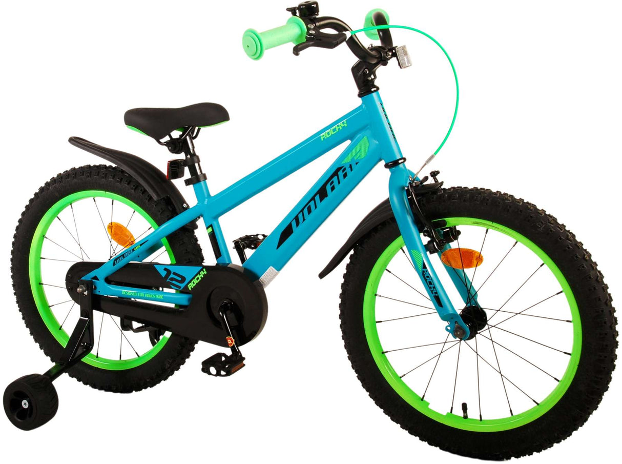 Volare Rocky Children's Bike Boys 18 Inch Green