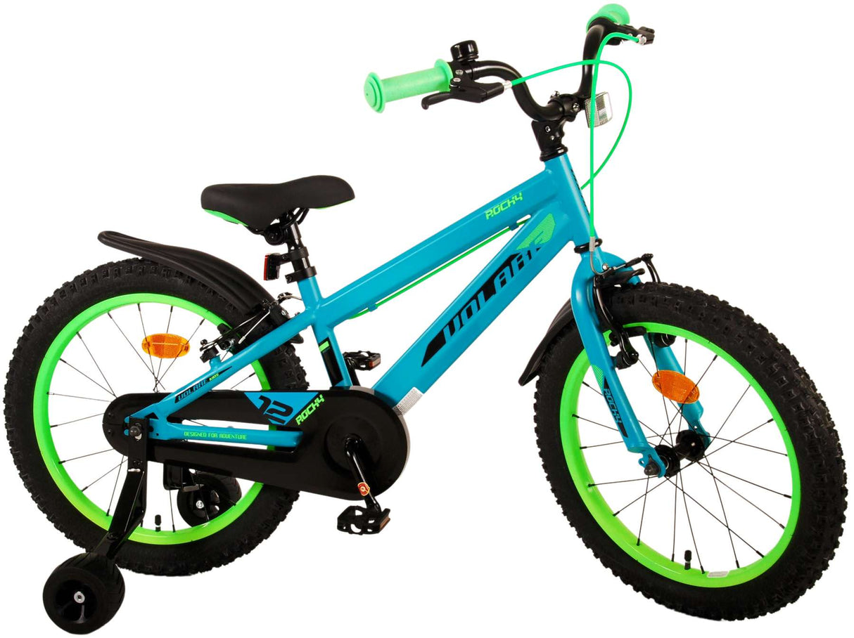 Volare Rocky Children's Bike Boys 18 -palčni zeleni dve ročni zavori