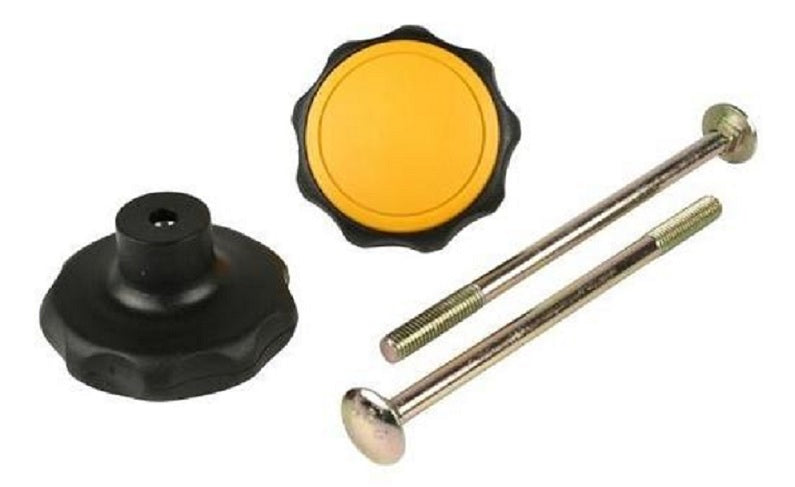 Spinder knob with bolt black orange (2)