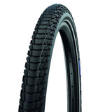Schwalbe marathon plus tour - wired - addix green - smartguard - 700x35c - black + reflex
