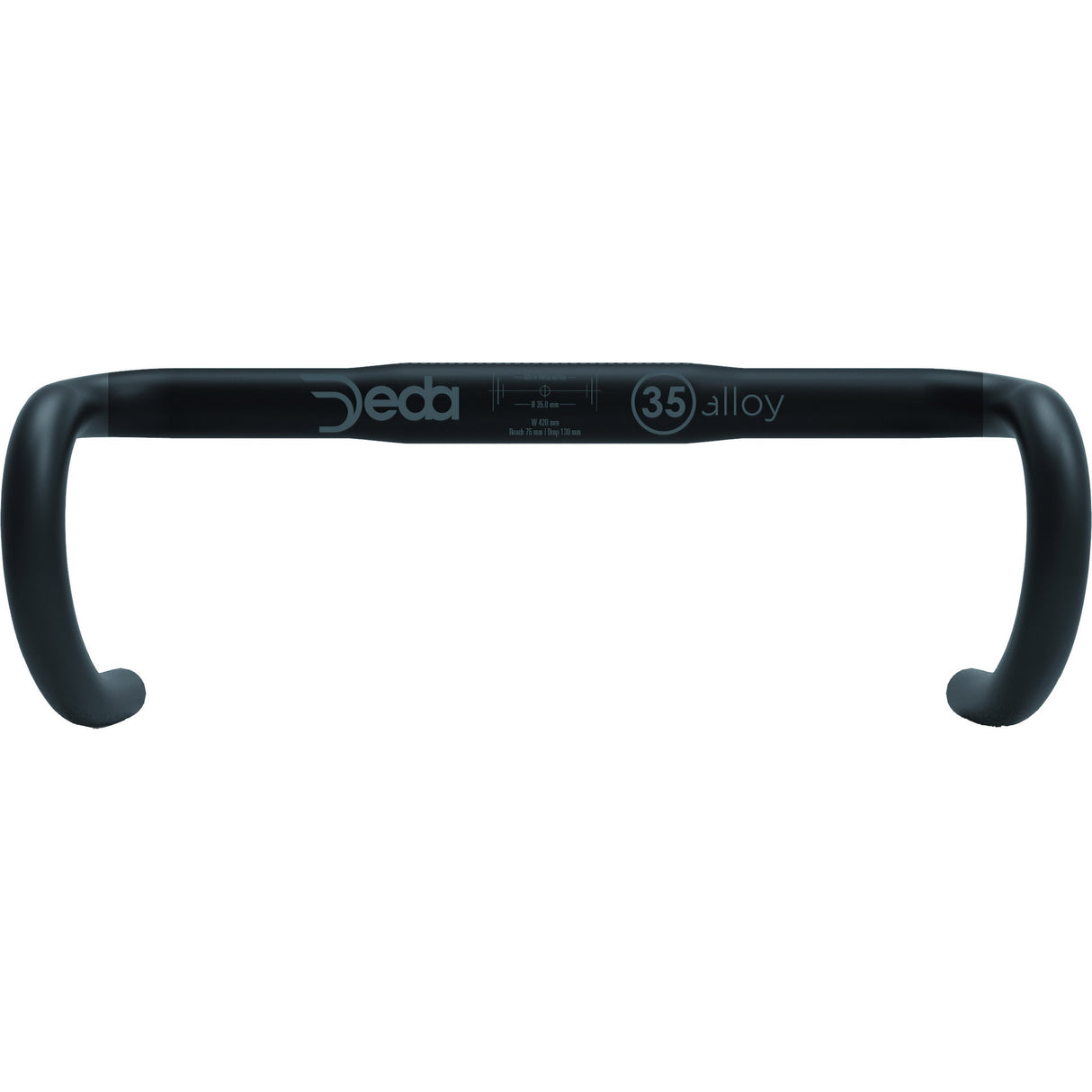 Deda handlebar m35 rhm 42cm aluminum black