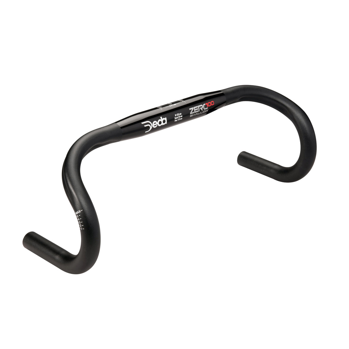Deda Handlebar Zero100 Shallow 46cm Black Aluminum