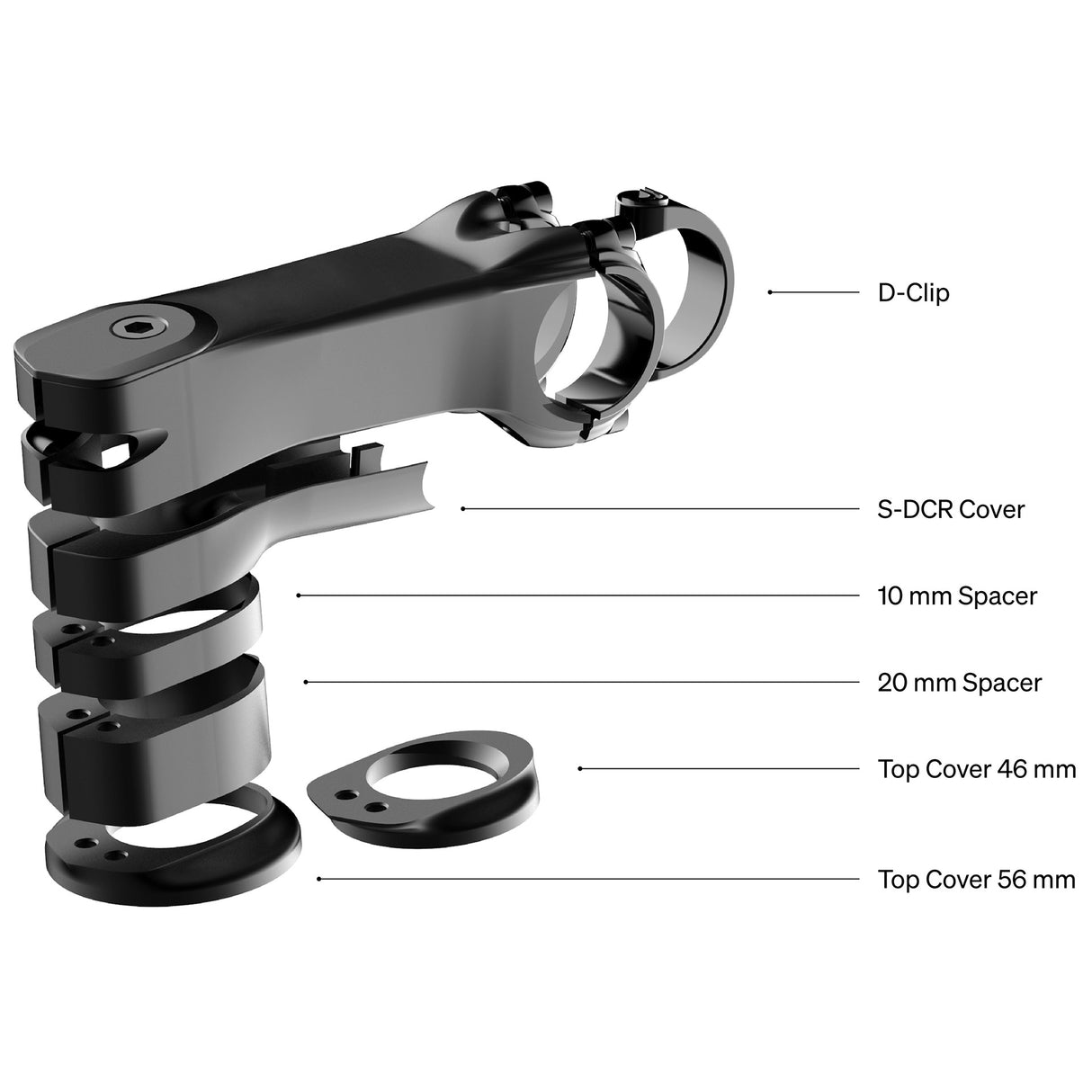 DEDA STEM Superbox DCR da 70 mm Pob