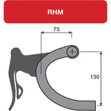 Deda handlebar zero2 dcr pob rhm-evo 46cm o.d. (42cm c-c)