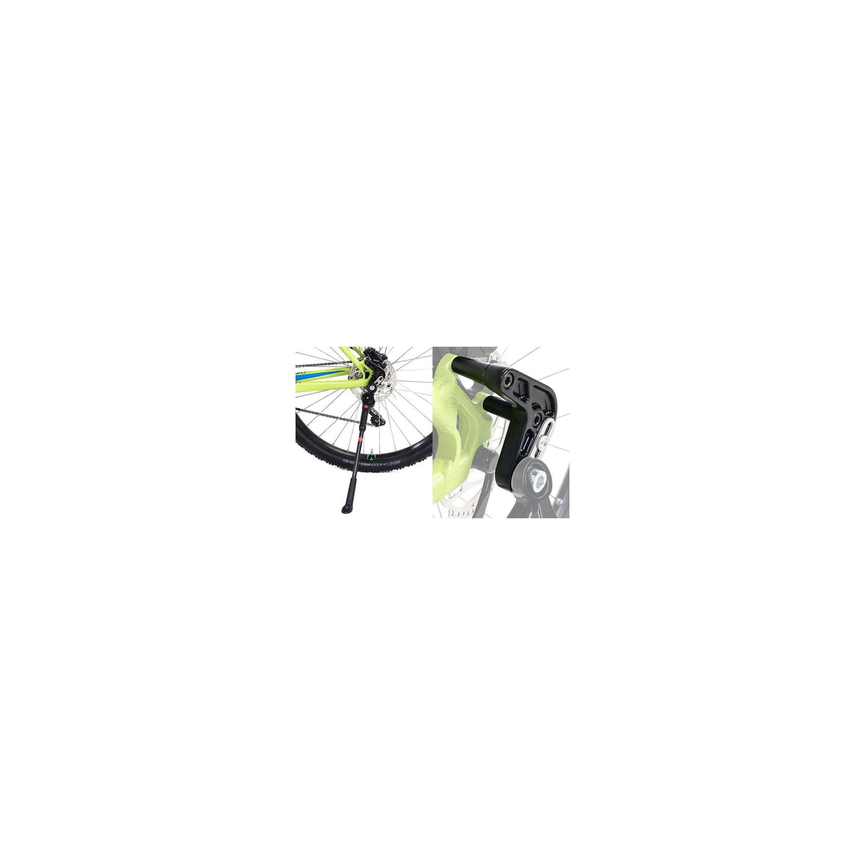 Hebie Rear stand axle AX618 26-29 adjustable black