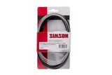 Simson roller brake cable set complete stainless steel gray on card